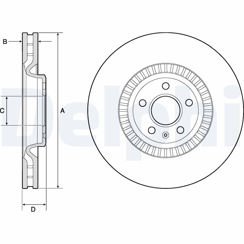 Disc frana DELPHI BG9171C