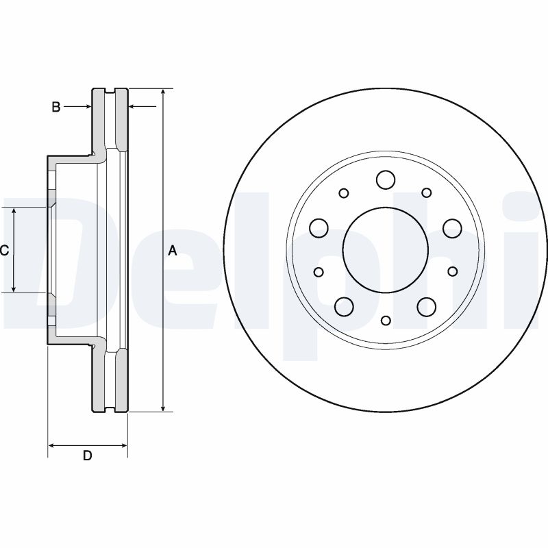 Disc frana DELPHI BG9180C