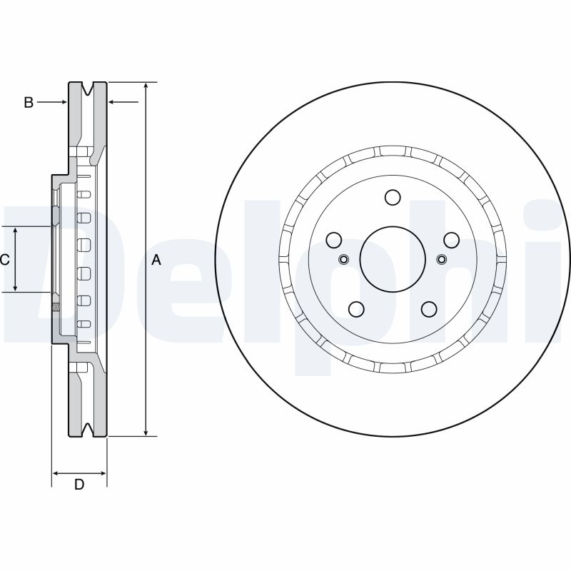 Disc frana DELPHI BG9219C