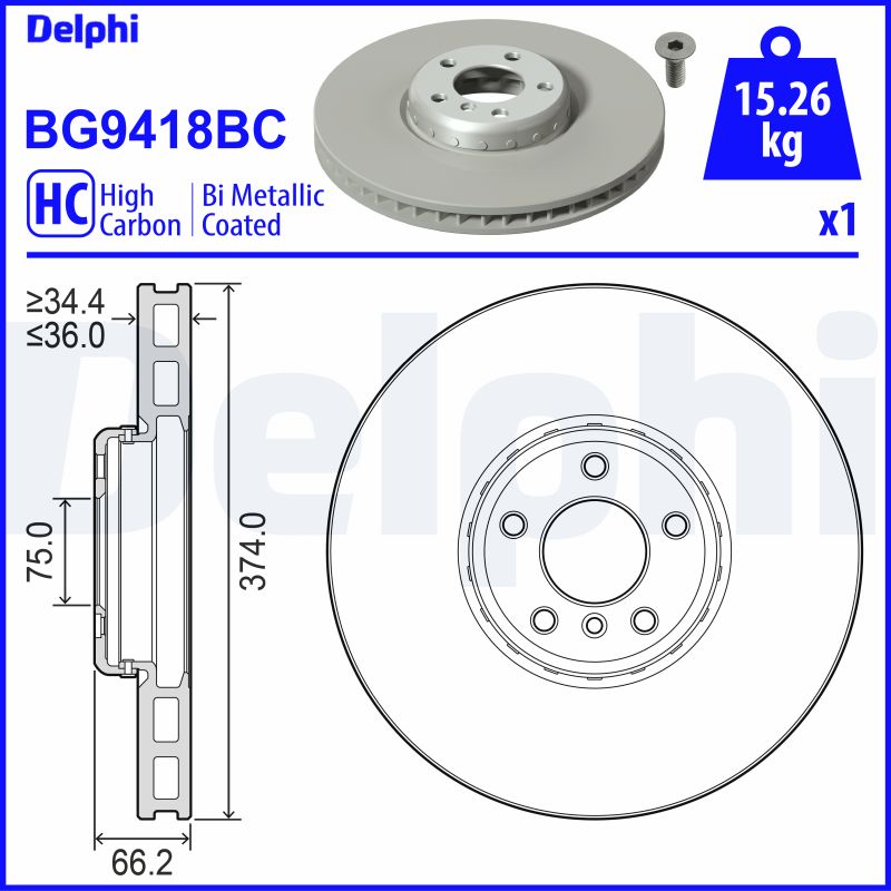 Disc frana DELPHI BG9418BC