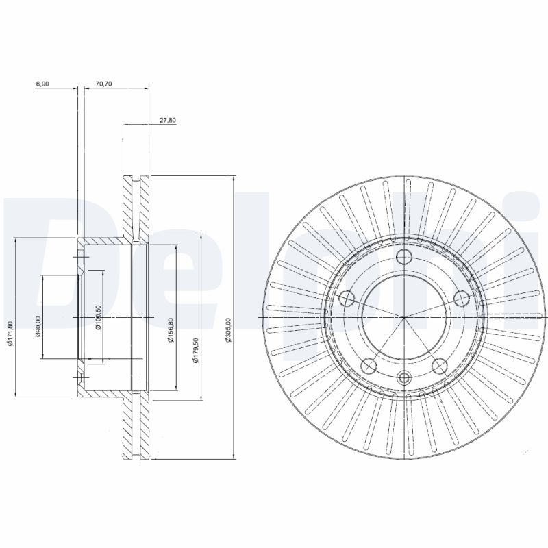 Disc frana DELPHI BG9692