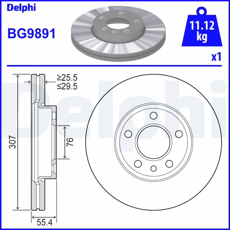 Disc frana DELPHI BG9891