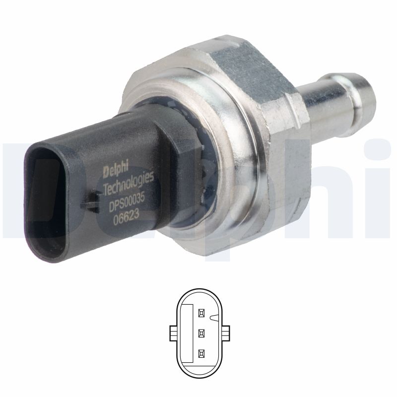 Senzor presiune gaze evacuare BMW Seria 3 (E90) 318 d  diesel 143 cai DELPHI DPS00035-12B1