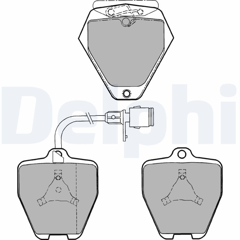 Placute frana DELPHI LP1024