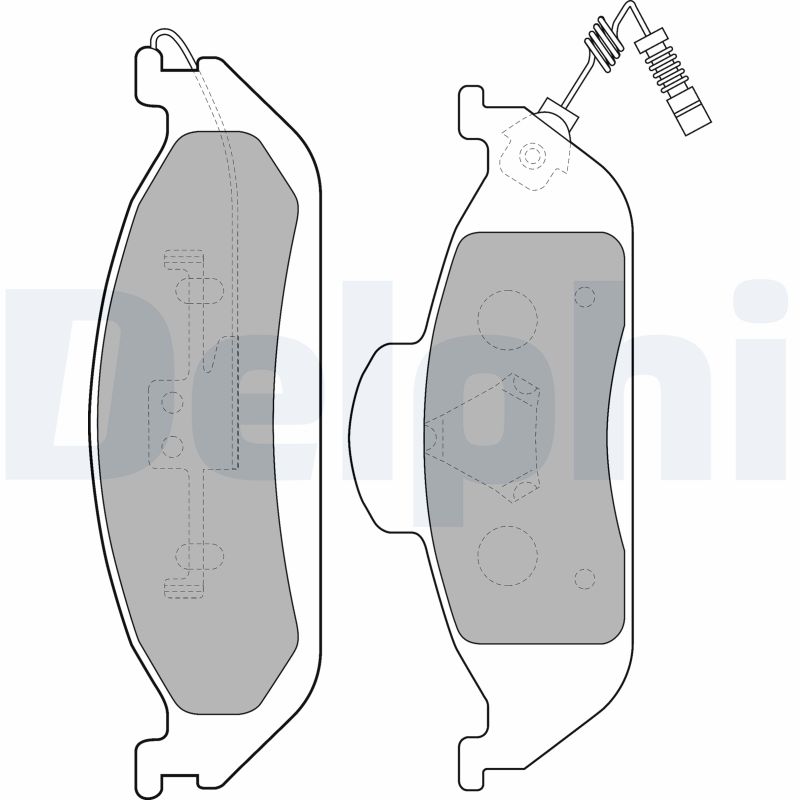 Placute frana DELPHI LP1299