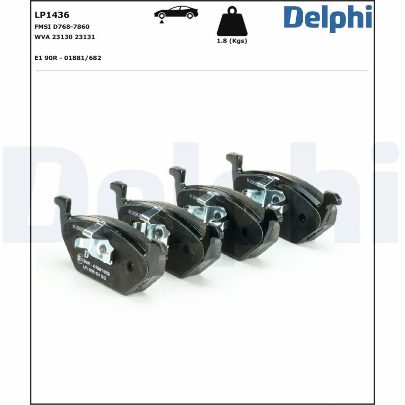 Placute frana DELPHI LP1436