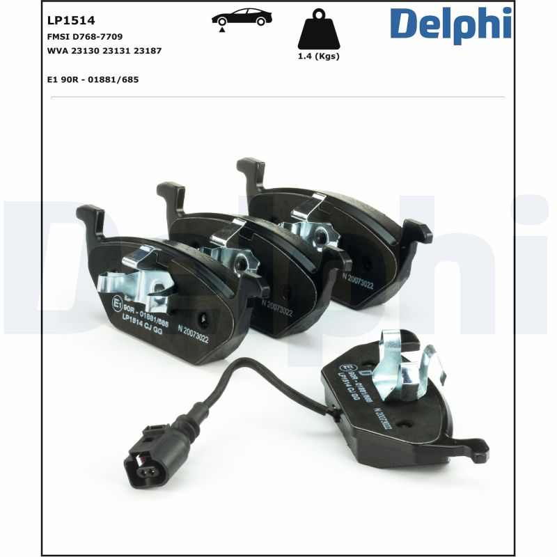 Placute frana DELPHI LP1514