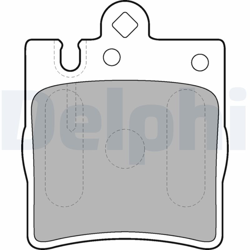 Placute frana DELPHI LP1618