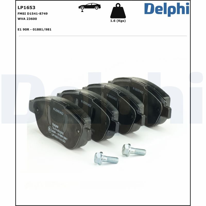 Placute frana DELPHI LP1653