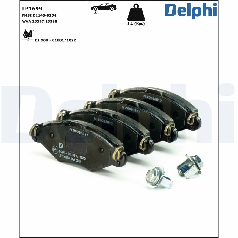 Placute frana DELPHI LP1699