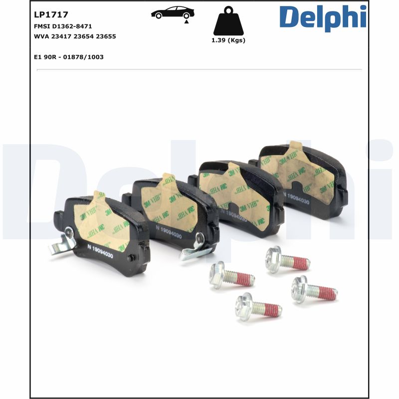 Placute frana DELPHI LP1717