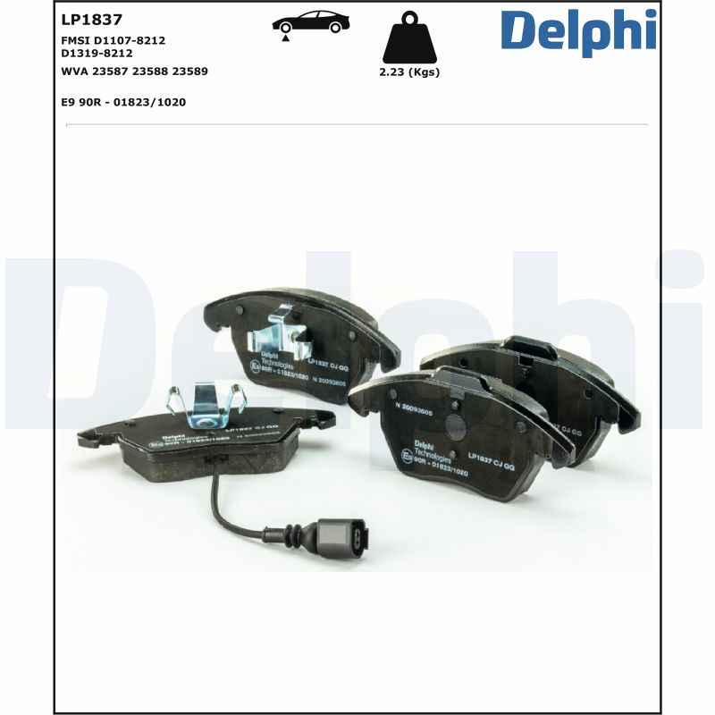 Placute frana DELPHI LP1837
