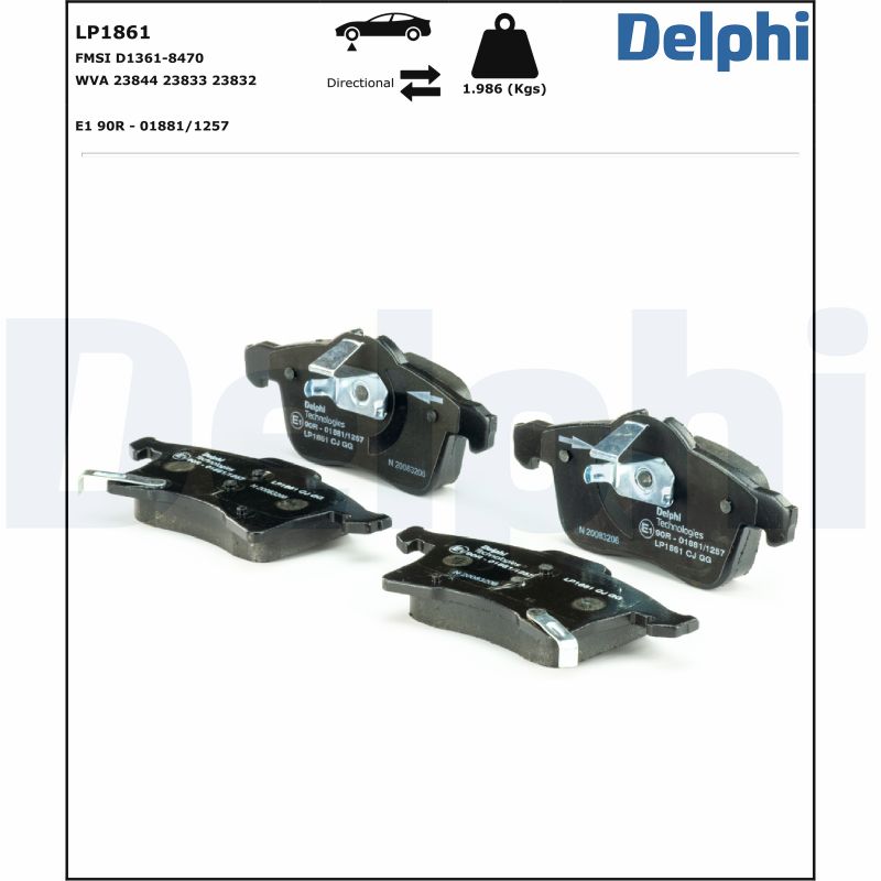 Placute frana DELPHI LP1861