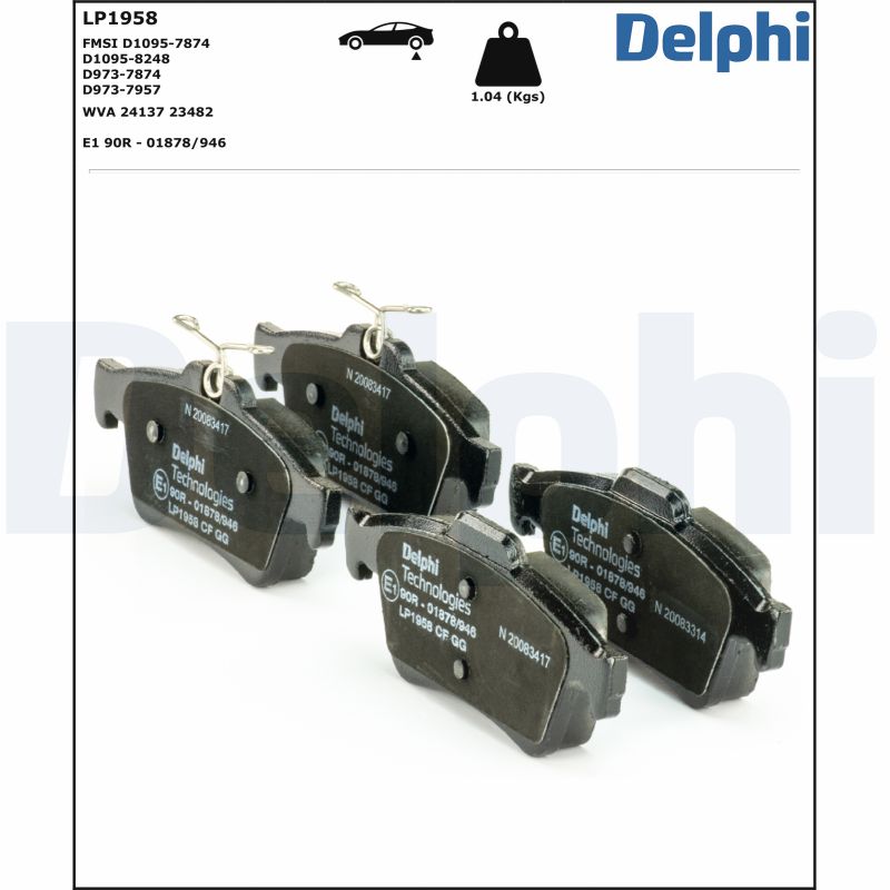Placute frana DELPHI LP1958