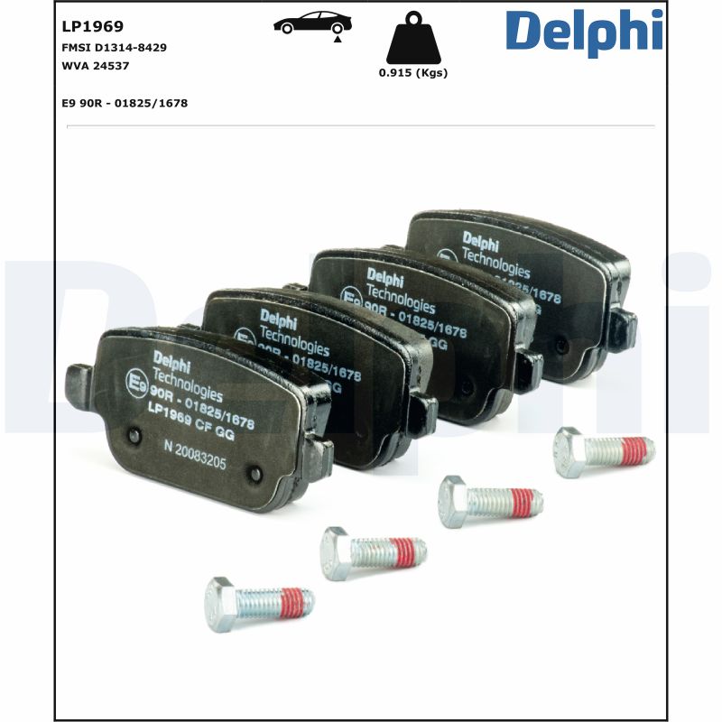 Placute frana DELPHI LP1969