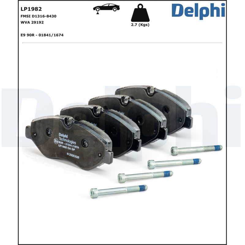 Placute frana DELPHI LP1982