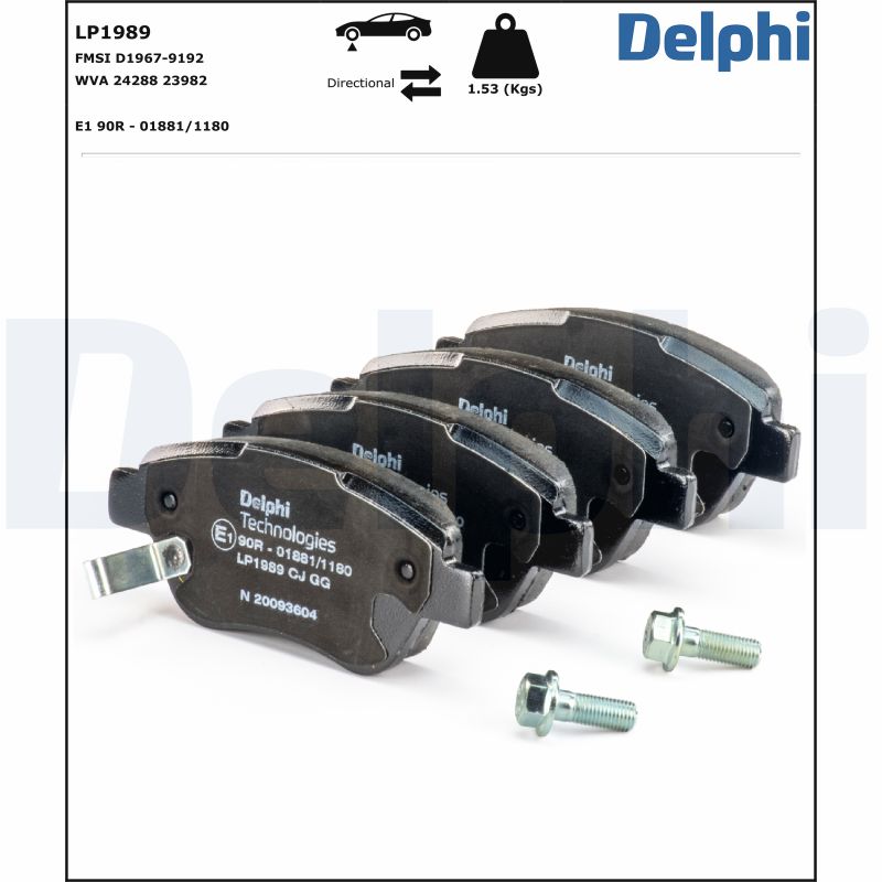 Placute frana DELPHI LP1989