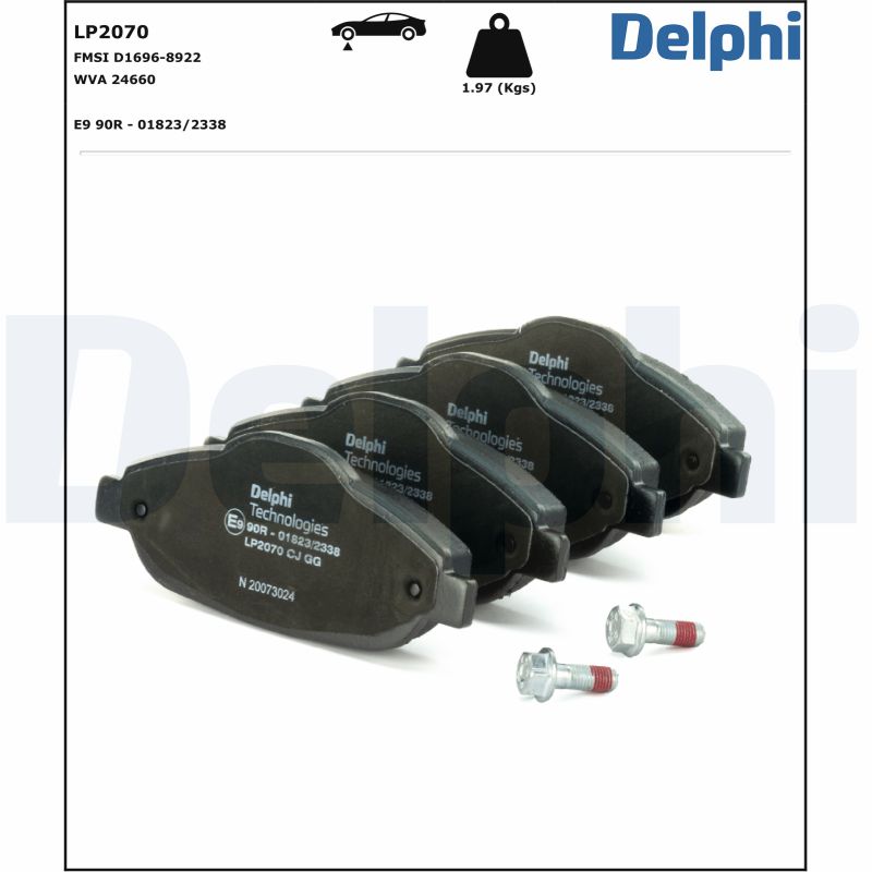 Placute frana DELPHI LP2070