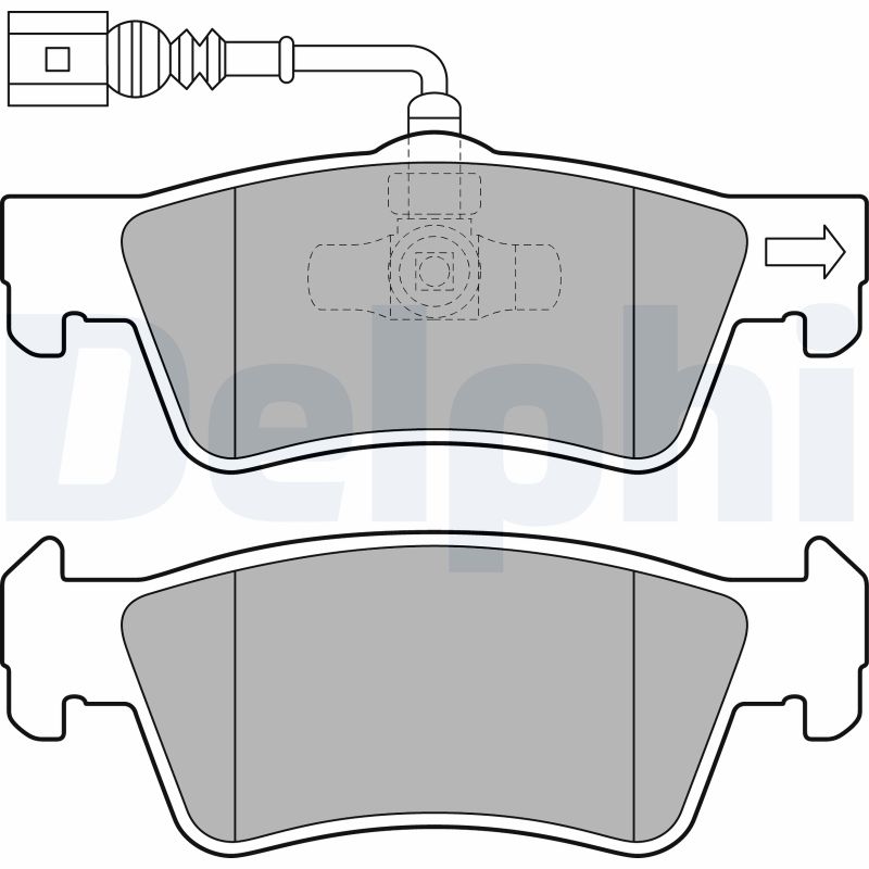 Placute frana DELPHI LP2087