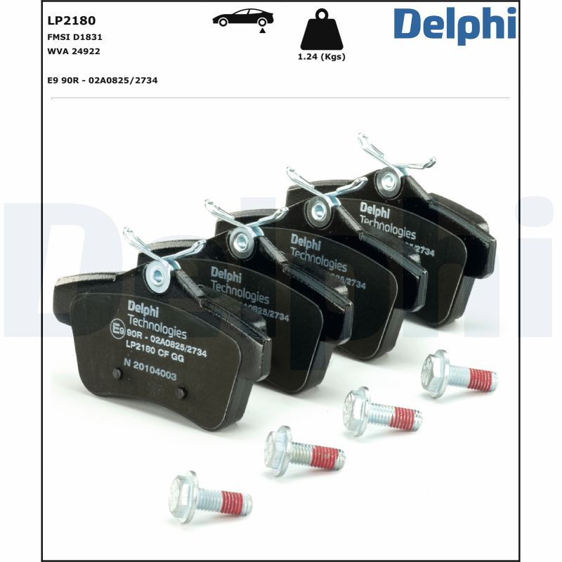 Placute frana DELPHI LP2180