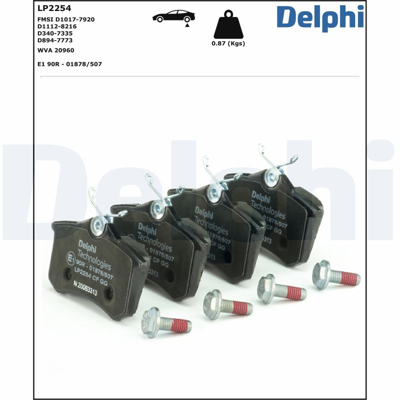 Placute frana DELPHI LP2254