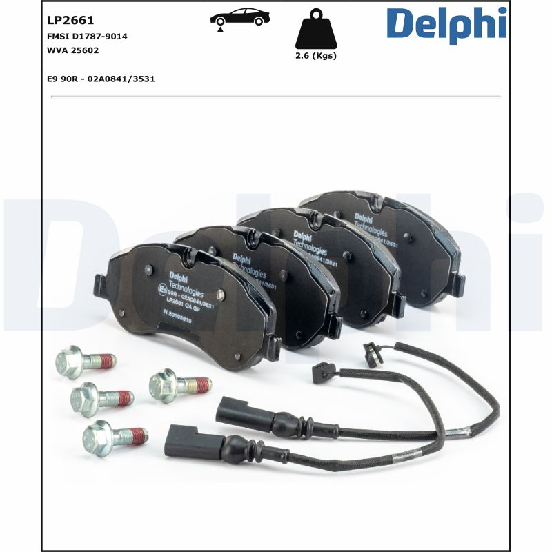 Placute frana DELPHI LP2661