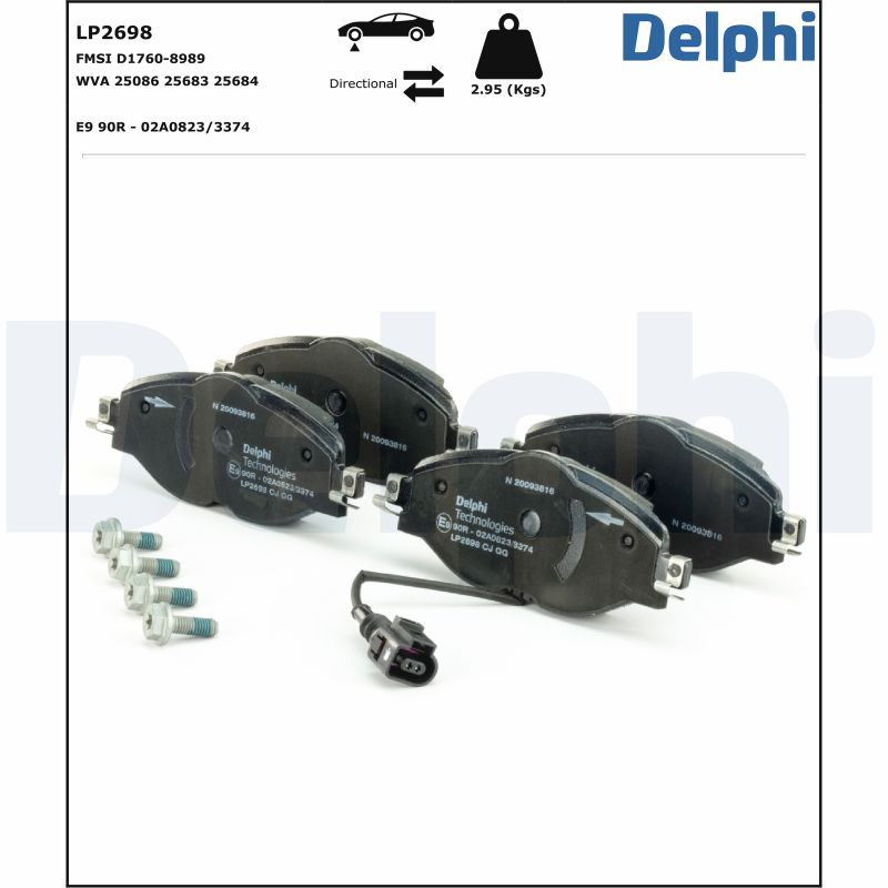 Placute frana DELPHI LP2698
