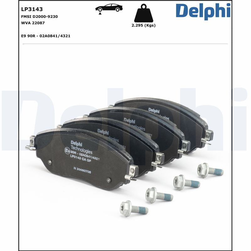 Placute frana DELPHI LP3143