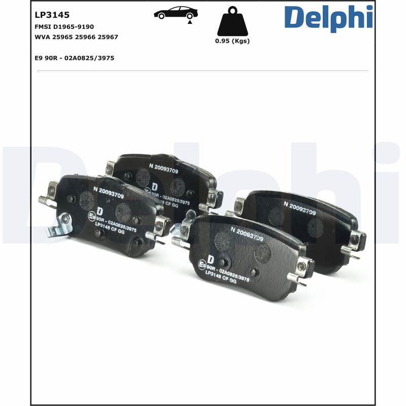 Placute frana DELPHI LP3145