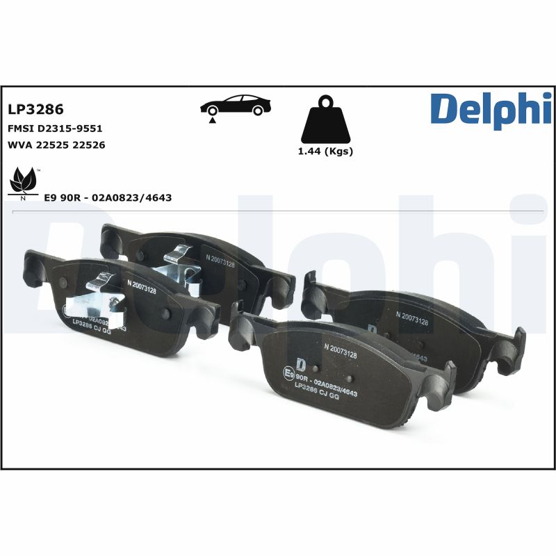 Placute frana DELPHI LP3286