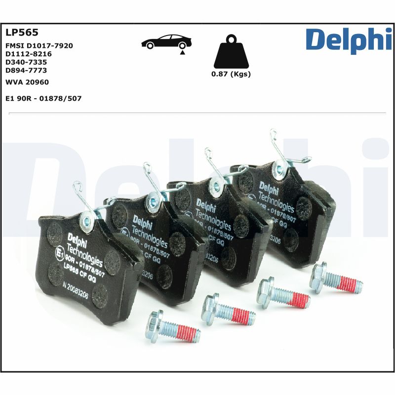 Placute frana DELPHI LP565