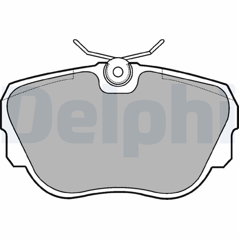 Placute frana DELPHI LP596