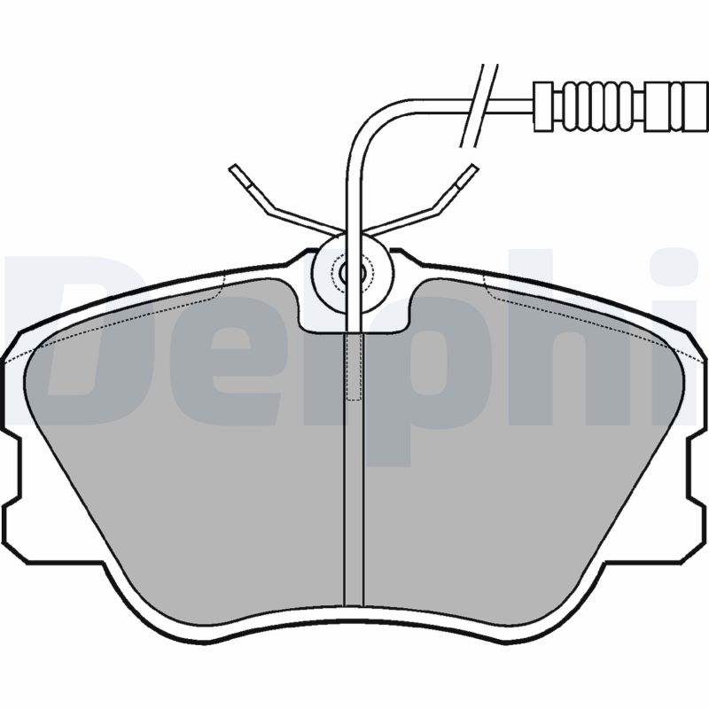 Placute frana DELPHI LP608