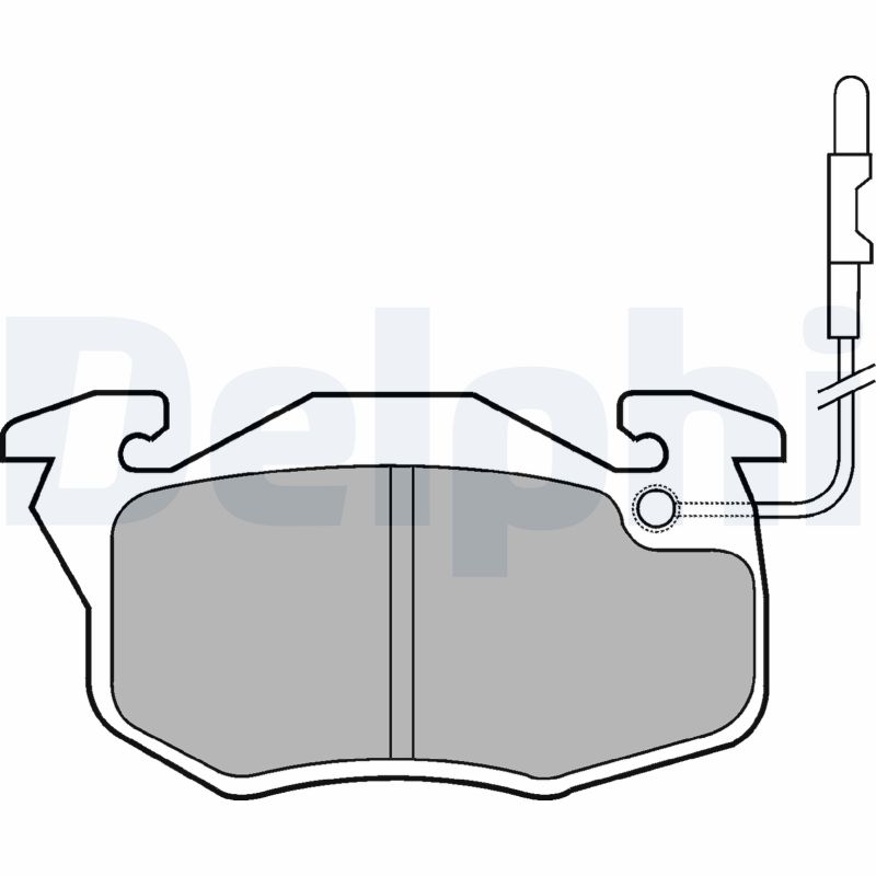 Placute frana DELPHI LP696