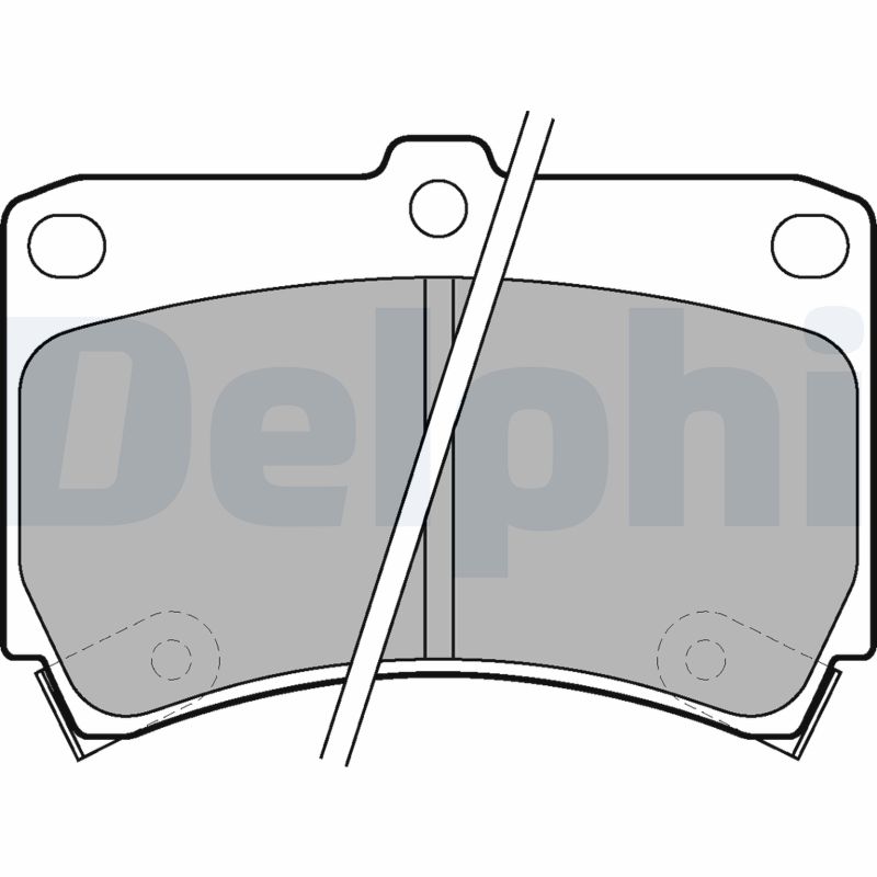 Placute frana DELPHI LP743