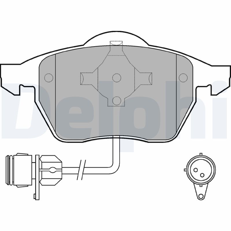 Placute frana DELPHI LP784