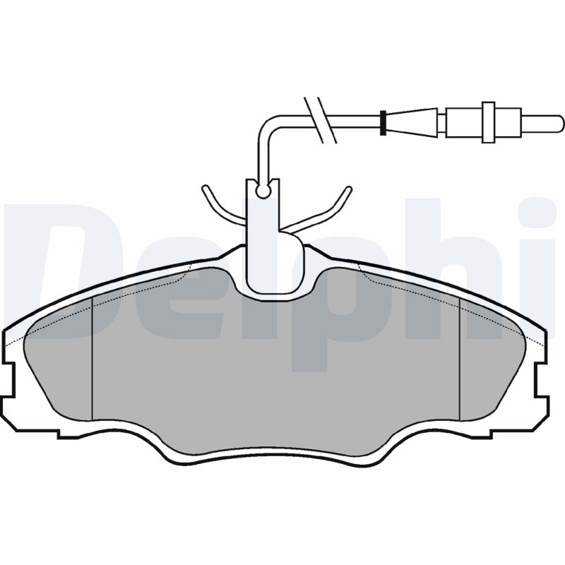 Placute frana DELPHI LP985