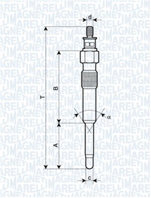 Bujie incandescenta MAGNETI MARELLI 062900007304