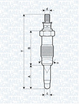 Bujie incandescenta MAGNETI MARELLI 062583003304