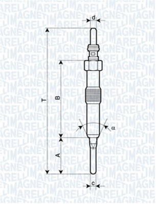 Bujie incandescenta MAGNETI MARELLI 062900089304