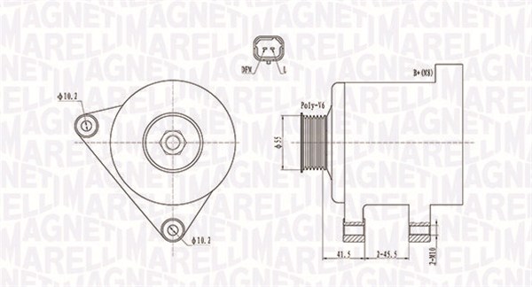 Alternator MAGNETI MARELLI 063731741010