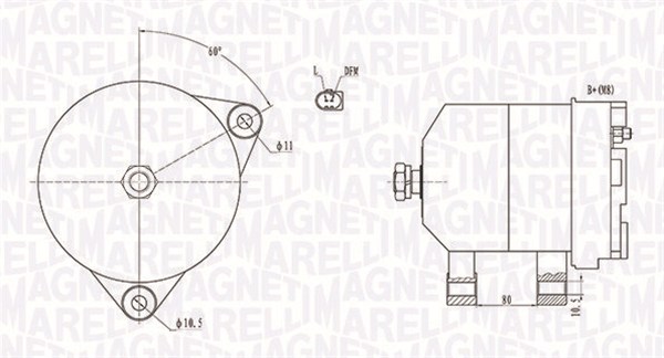 Alternator MAGNETI MARELLI 063731913010