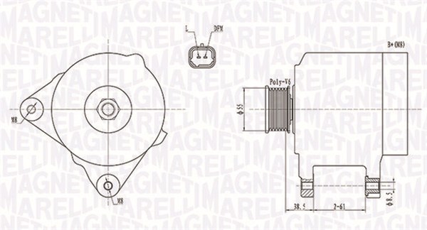 Alternator MAGNETI MARELLI 063732043010