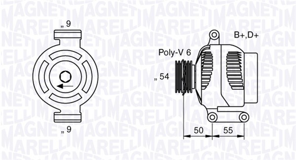 Alternator MAGNETI MARELLI 063358061010