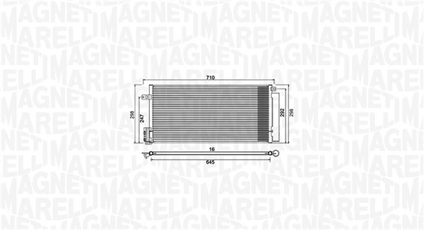 Condensator climatizare MAGNETI MARELLI 350203882000