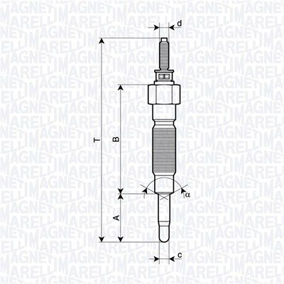 Bujie incandescenta MAGNETI MARELLI 062900132304